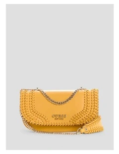 Tatum Convertible Crossbody Flap Bag in Yellow