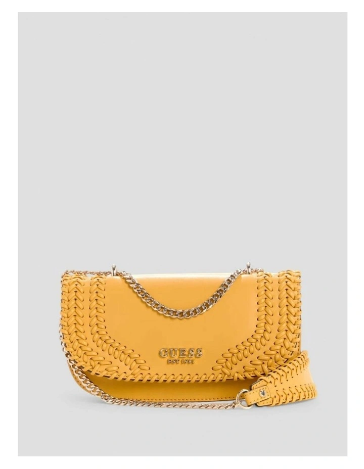 Tatum Convertible Crossbody Flap Bag in Yellow image 1