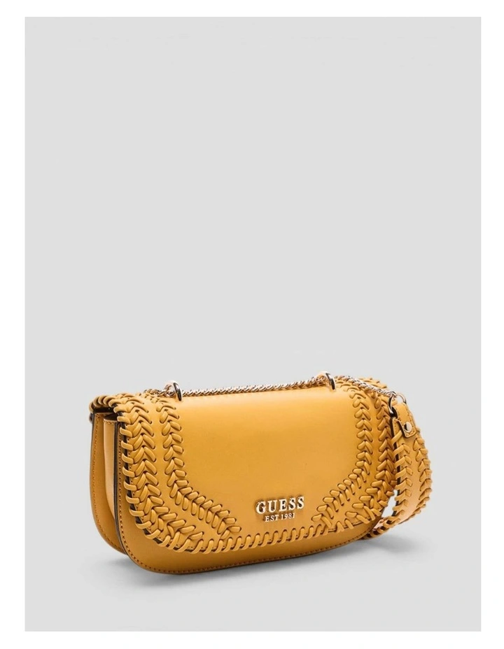 Tatum Convertible Crossbody Flap Bag in Yellow image 3