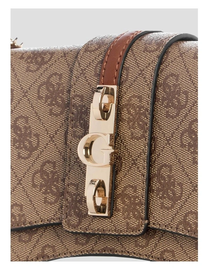 Yvonne Mini Convertible Shoulder Bag in Latte Logo image 2