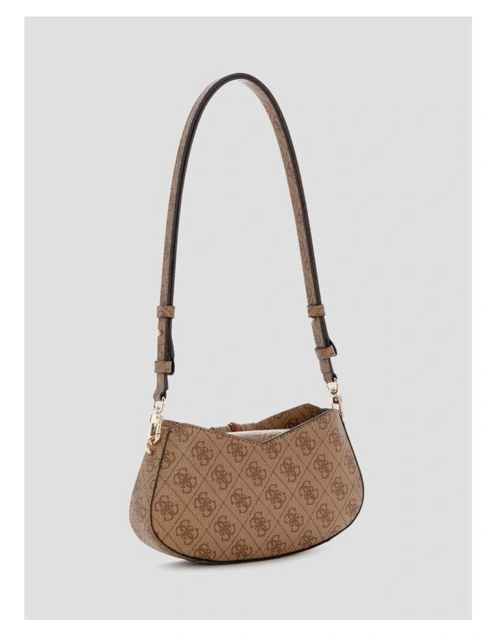 Yvonne Mini Convertible Shoulder Bag in Latte Logo image 5