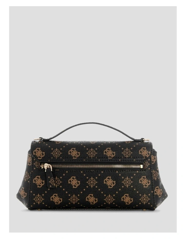 Emelie Flap Crossbody Bag in Espresso Logo image 5