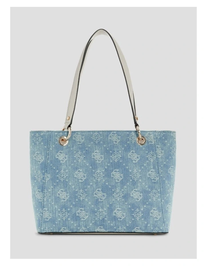 Noelle II Small Tote Bag in Denim Logo image 5