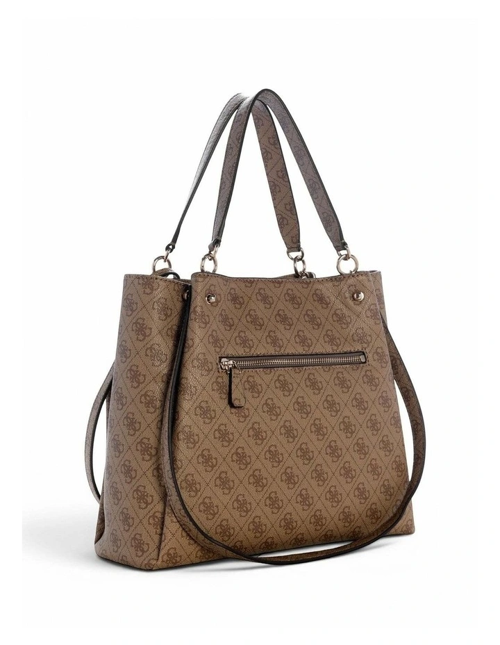 Lorella Girlfriend Tote Bag in Latte Logo image 2