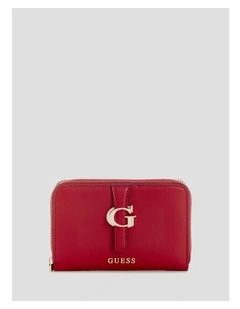 Carrie Medium Zip Around Wallet in Red