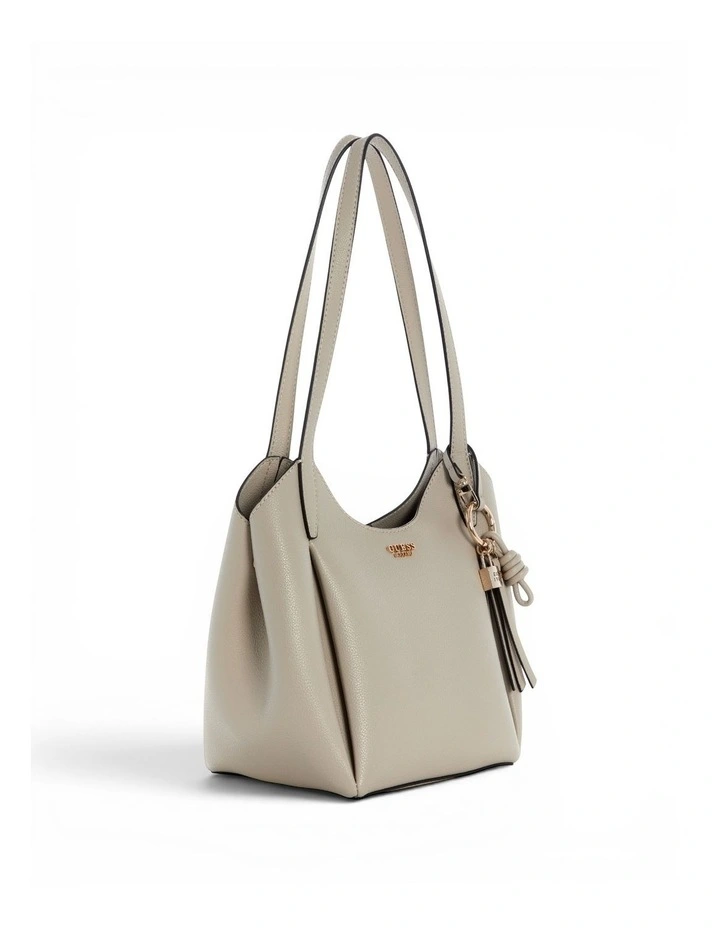 Melody Bucket Bag in Light Taupe image 2