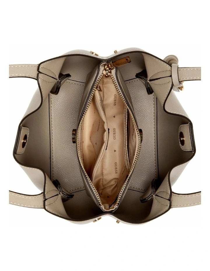 Melody Bucket Bag in Light Taupe image 3