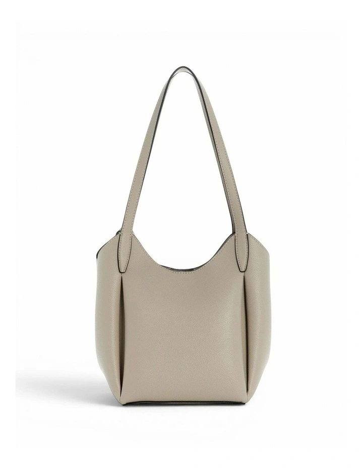 Melody Bucket Bag in Light Taupe image 4