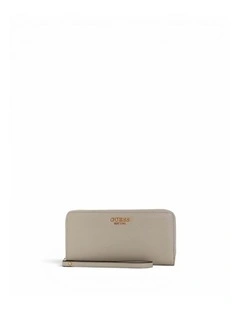 Amorette Large Zip Around Wallet in Brown
