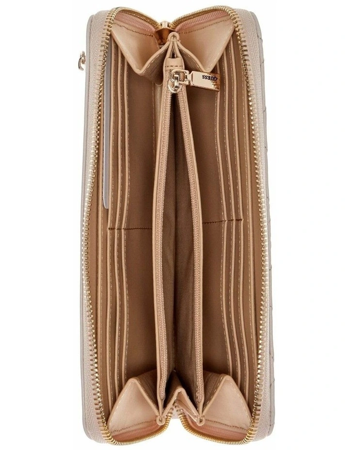 Amorette Large Zip Around Wallet in Brown image 2