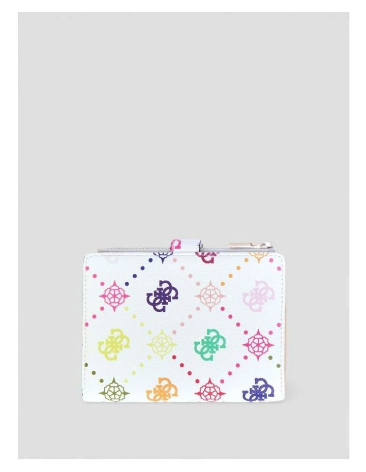 Multi Logo Emelie Passport Case in White image 2