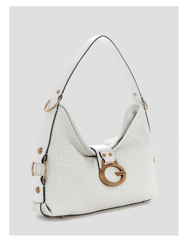Camden Shoulder Bag in White image 2