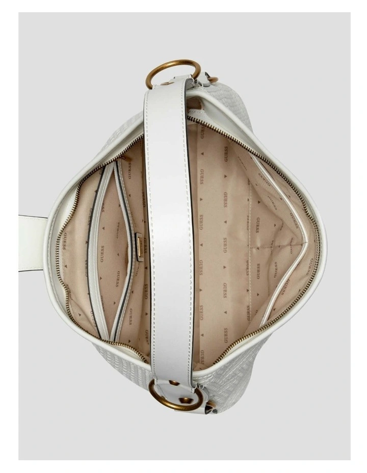Camden Shoulder Bag in White image 3