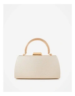 Nuvia Duo Top Handle Clutch Bag - Gold