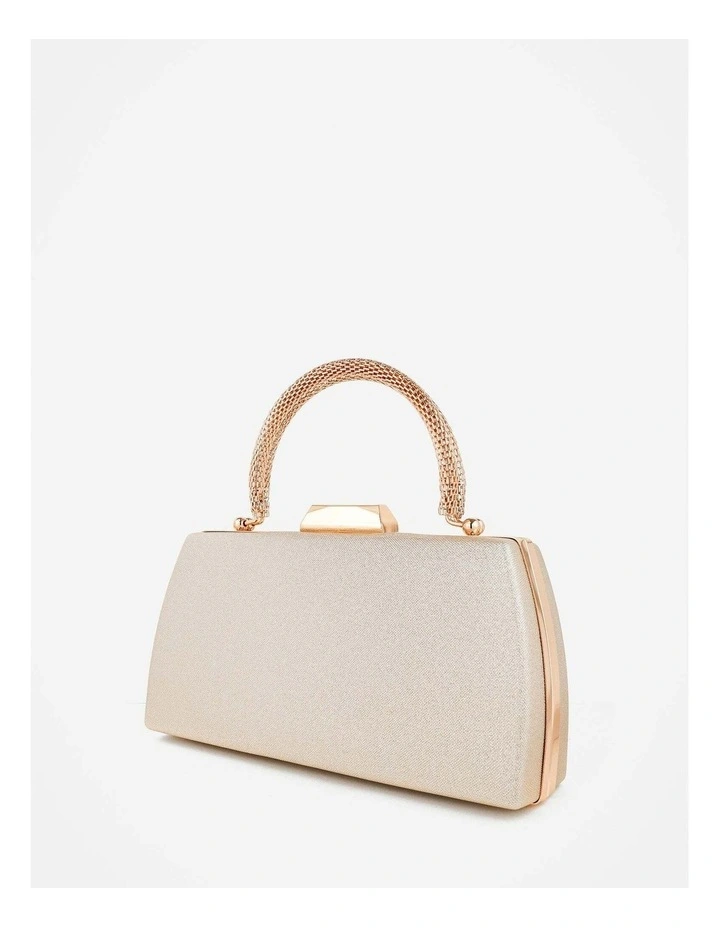 Nuvia Duo Top Handle Clutch Bag - Gold image 3