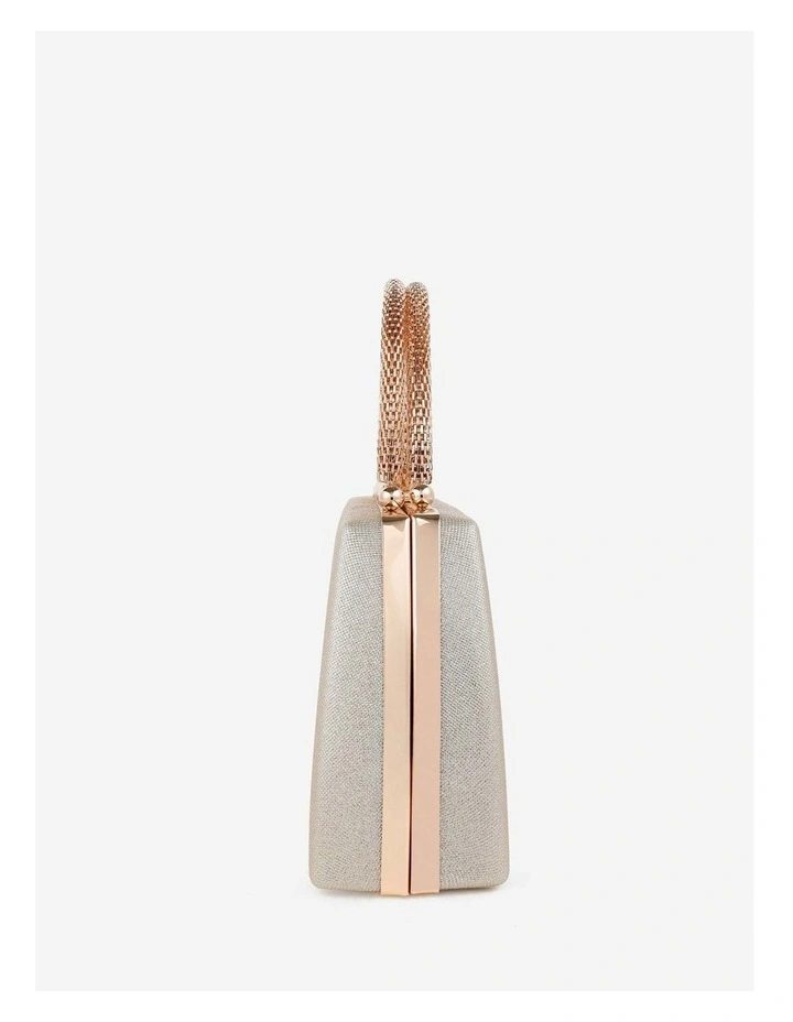 Nuvia Duo Top Handle Clutch Bag - Gold image 6
