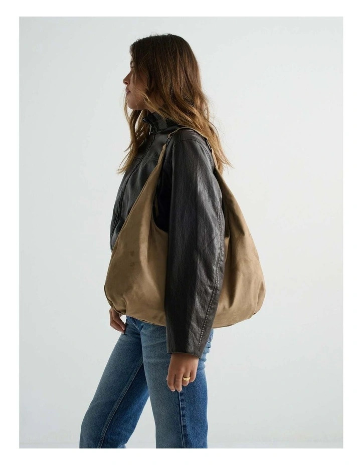 Organica Hobo Shoulder Bag - Taupe image 7