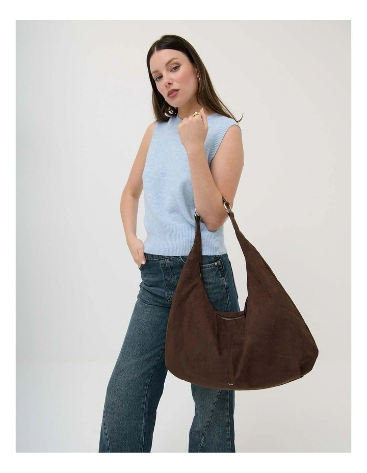 Organica Hobo Shoulder Bag - Brown image 3