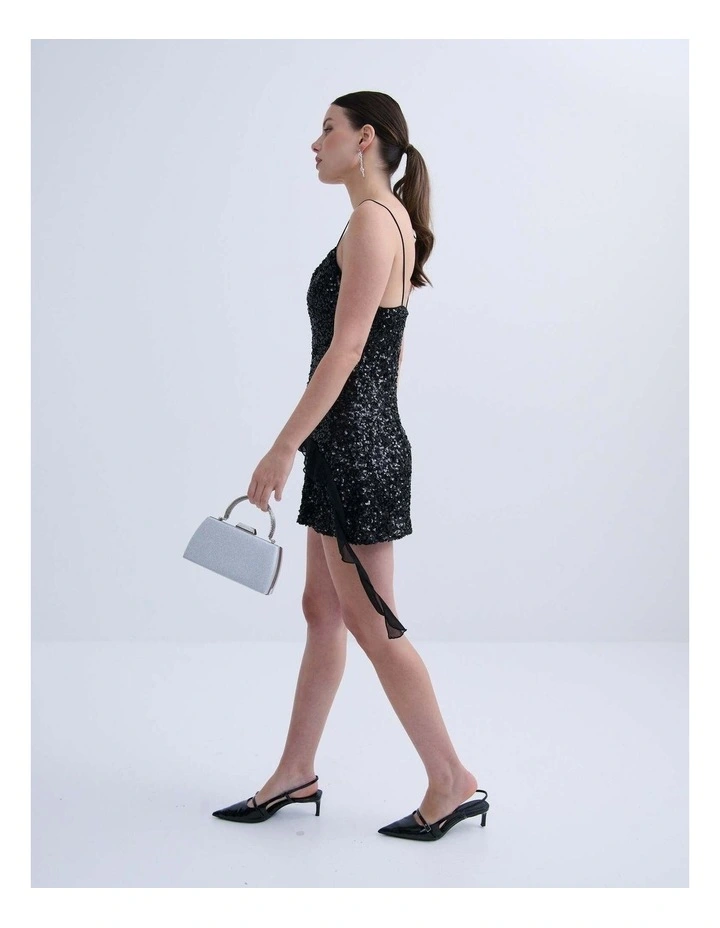Nuvia Duo Top Handle Clutch Bag - Silver image 5