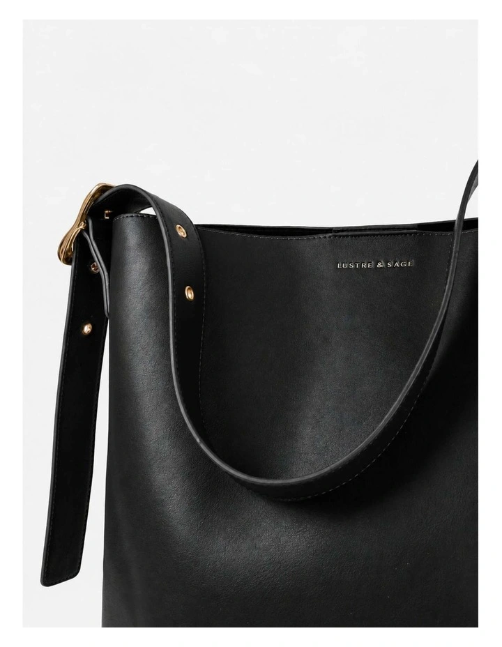Gwen Bucket Bag - Black image 3