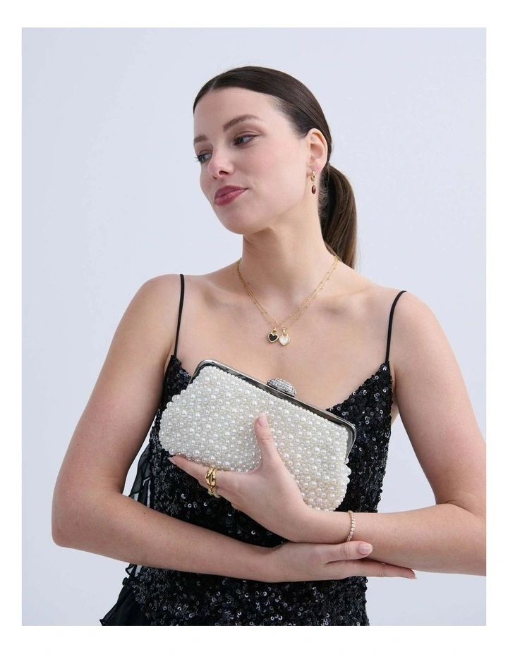 Sasha Pearl Bridal Clutch image 2