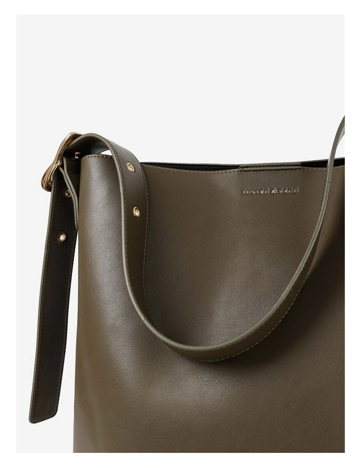 Gwen Bucket Bag - Olive image 5