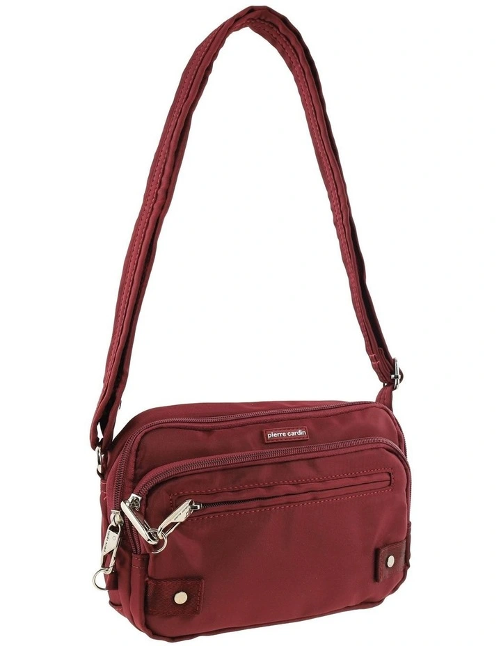 Pierre Cardin Anti-Theft Crossbody Bag in Wine image 1