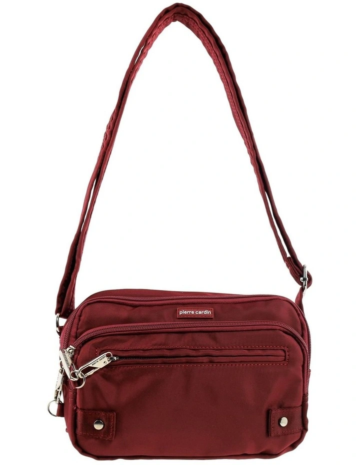 Pierre Cardin Anti-Theft Crossbody Bag in Wine image 3