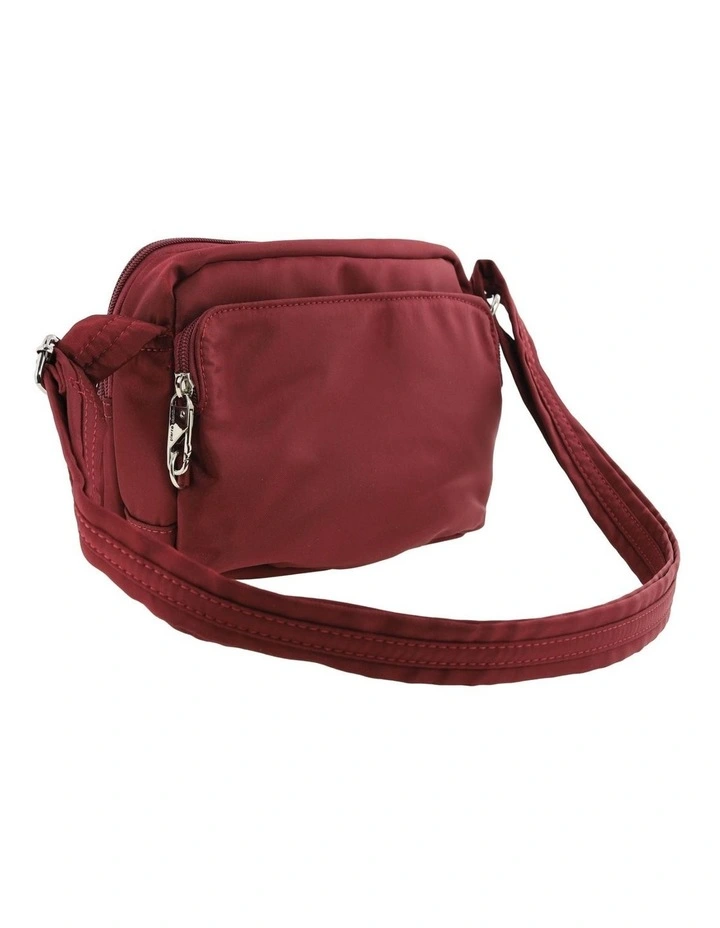 Pierre Cardin Anti-Theft Crossbody Bag in Wine image 5