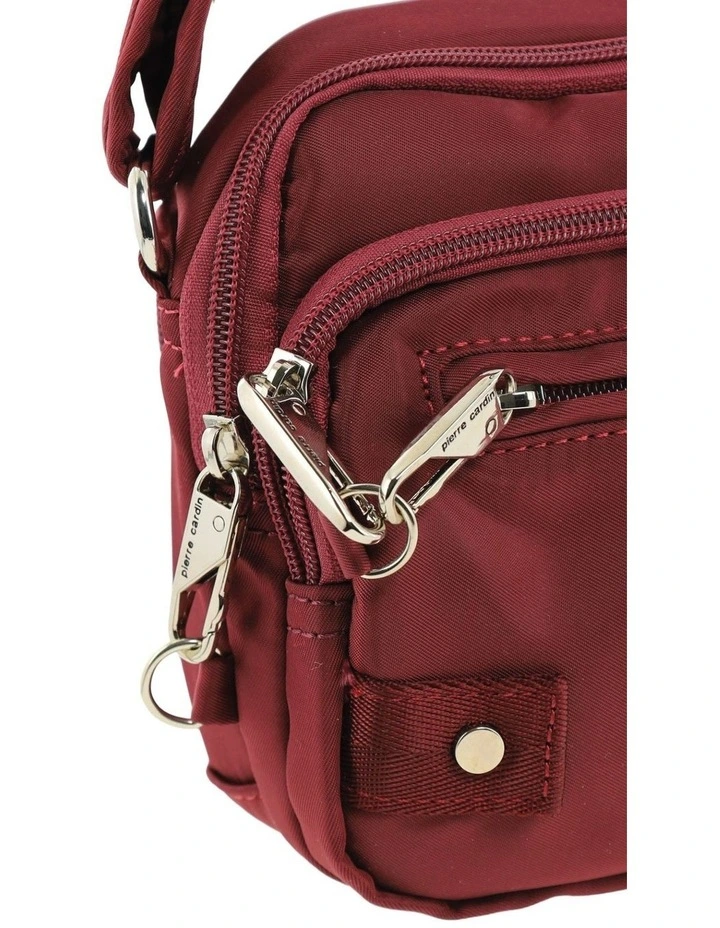 Pierre Cardin Anti-Theft Crossbody Bag in Wine image 6