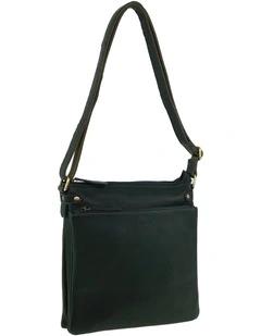 Milleni Genuine Leather Bag in Olive Green