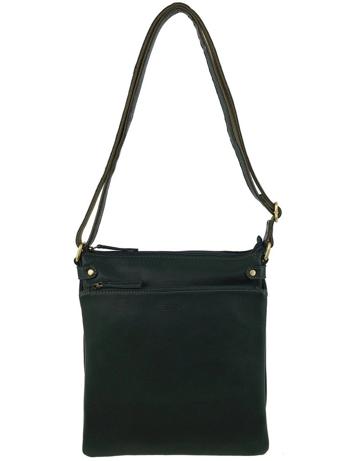 Milleni Genuine Leather Bag in Olive Green image 2