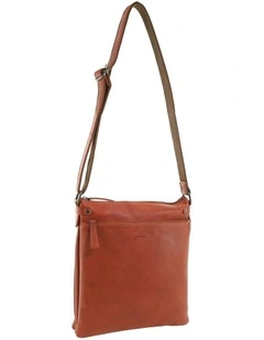 Milleni Genuine Leather Bag in Cognac
