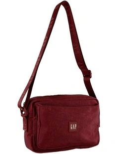 GAP Nylon Crossbody Bag in Wine