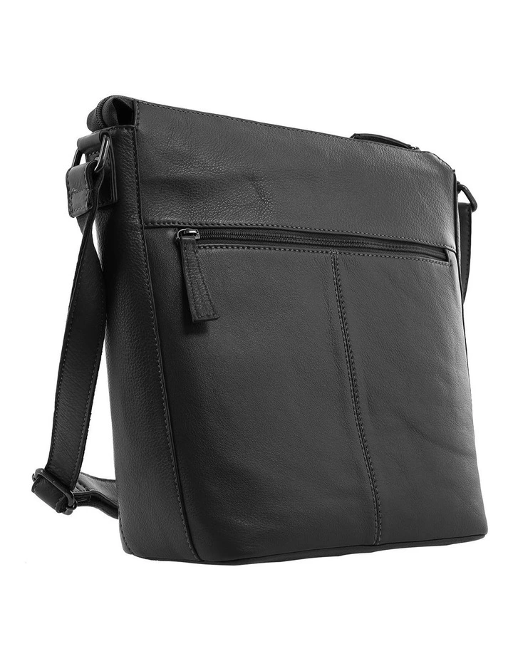 Milleni Genuine Leather Crossbody Bag in Black image 4