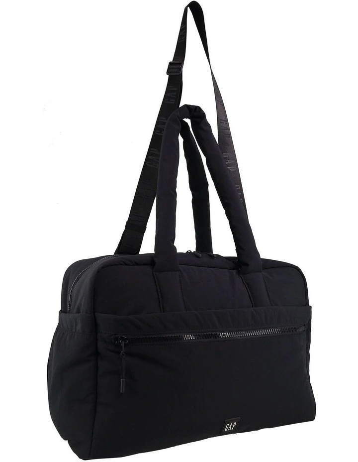 GAP Nylon Modern Overnighter Tote Bag in Black image 2