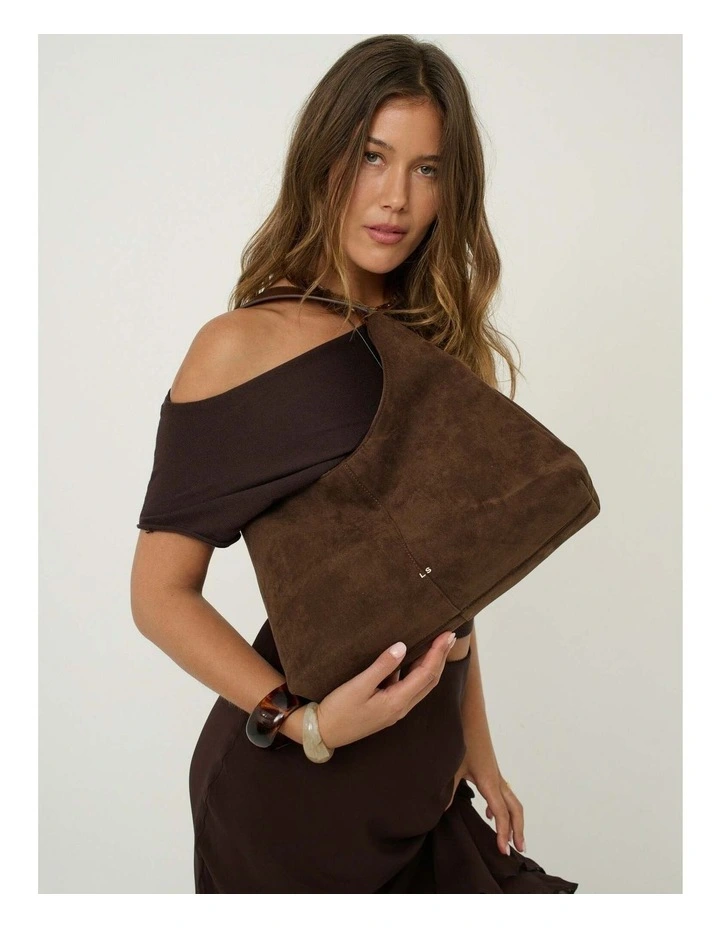 Remy Suede Shoulder Bag - Brown image 2