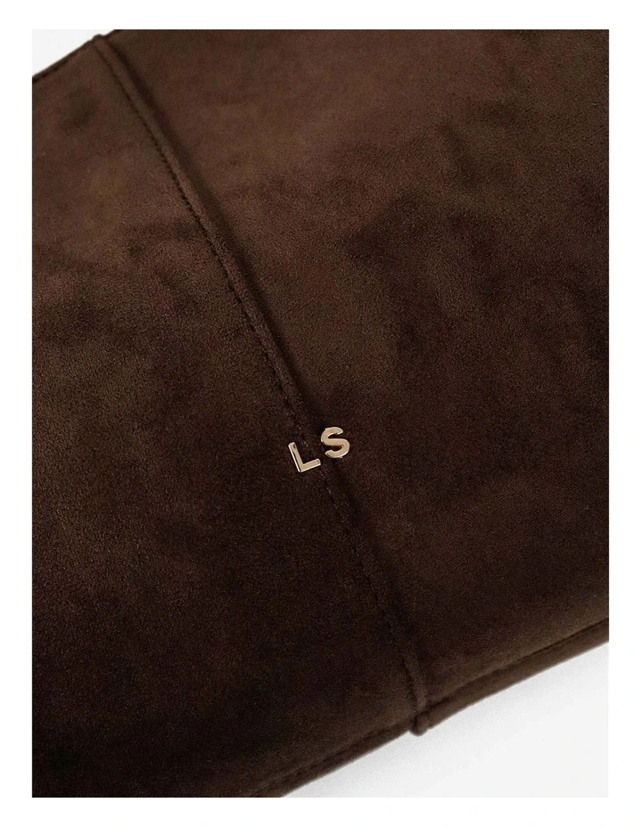Remy Suede Shoulder Bag - Brown image 7