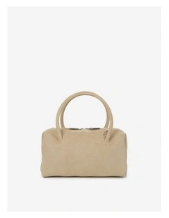Tory Suede Crossbody Bag - Stone