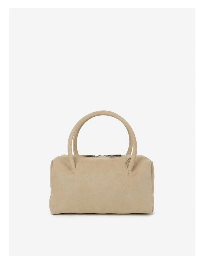Tory Suede Crossbody Bag - Stone image 1