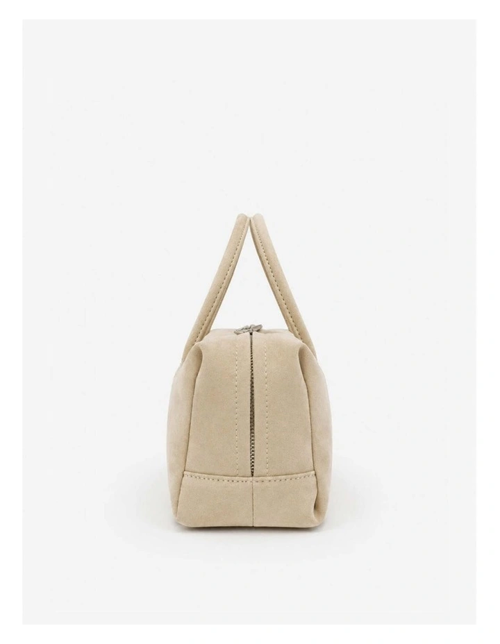 Tory Suede Crossbody Bag - Stone image 3