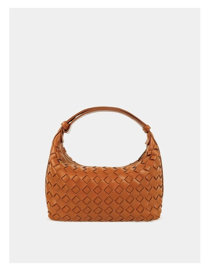 Cleo Woven Handbag - Orange image 1