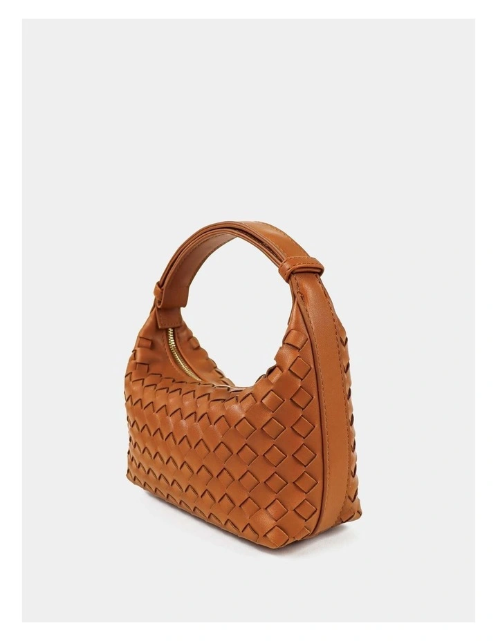 Cleo Woven Handbag - Orange image 3