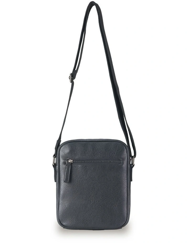 Vegan Leather Small Shoulder Bag - Black image 3