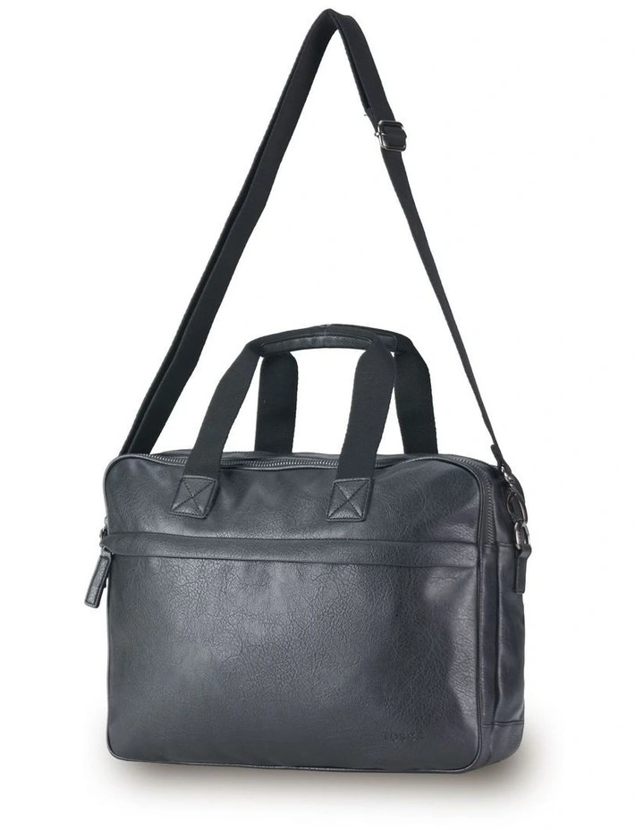 Vegan Leather Business Bag - Black image 1