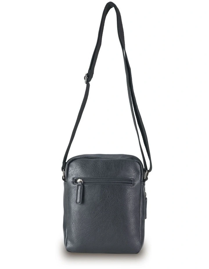 Vegan Leather Shoulder Bag - Black image 3