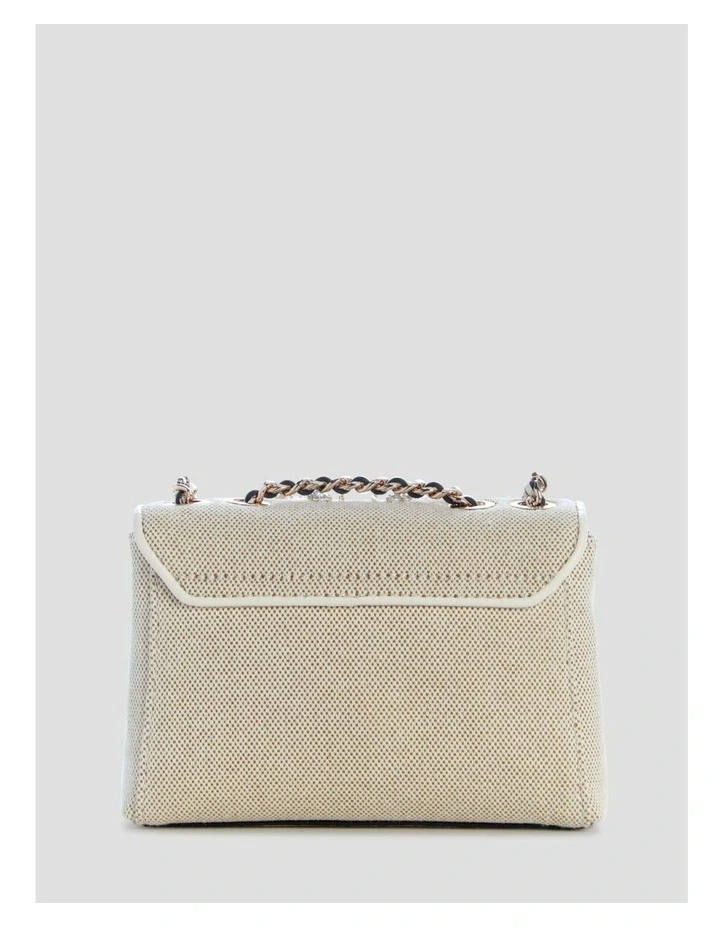 Giully Mini Convertible Flap Bag in Beige Floral image 4