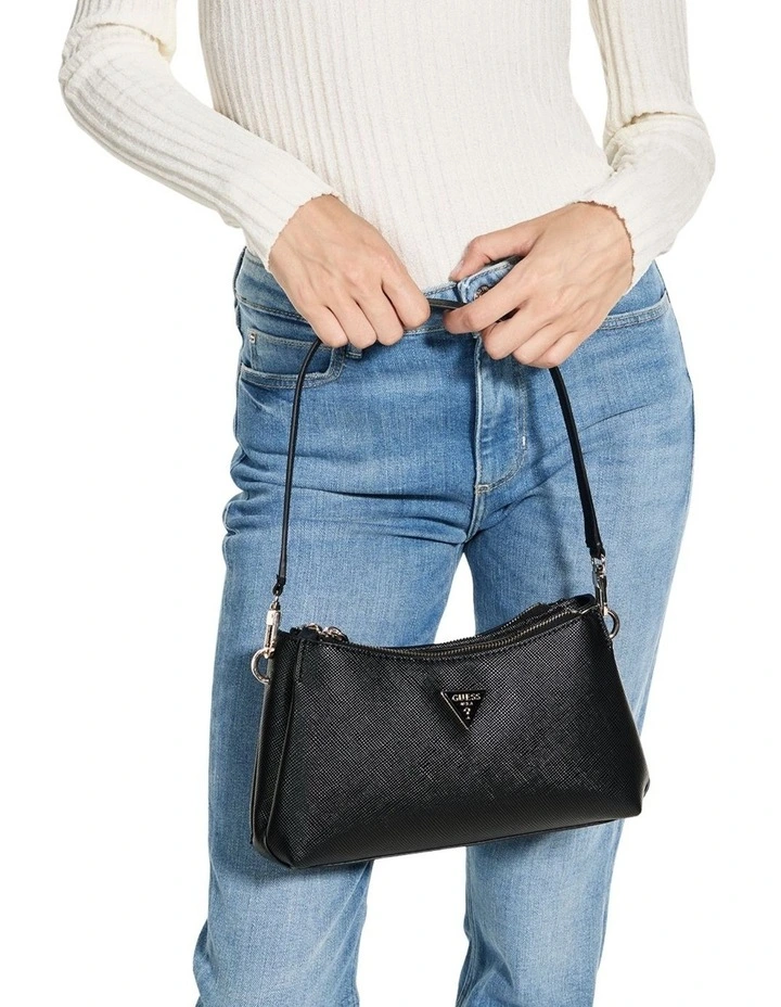 Black Noelle 3 Compartment Shoulder Crossbody Bag image 1