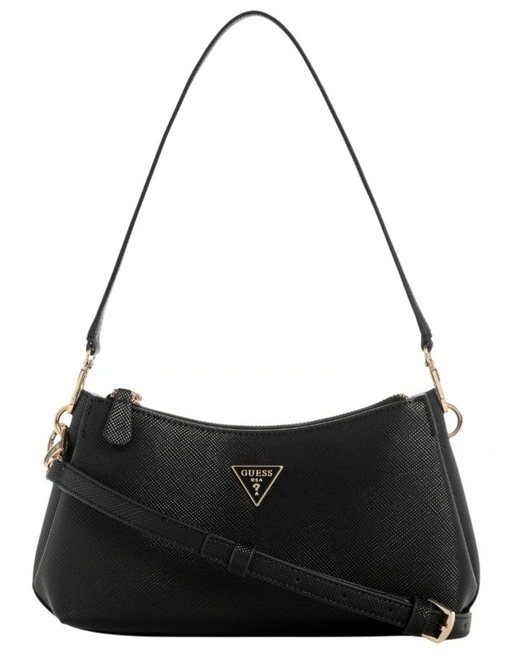 Black Noelle 3 Compartment Shoulder Crossbody Bag image 2