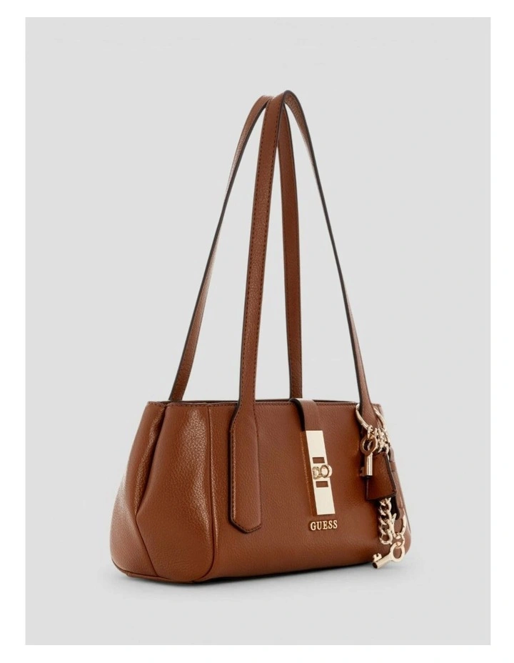 Brooke Shoulder Satchel Bag in Brown image 3